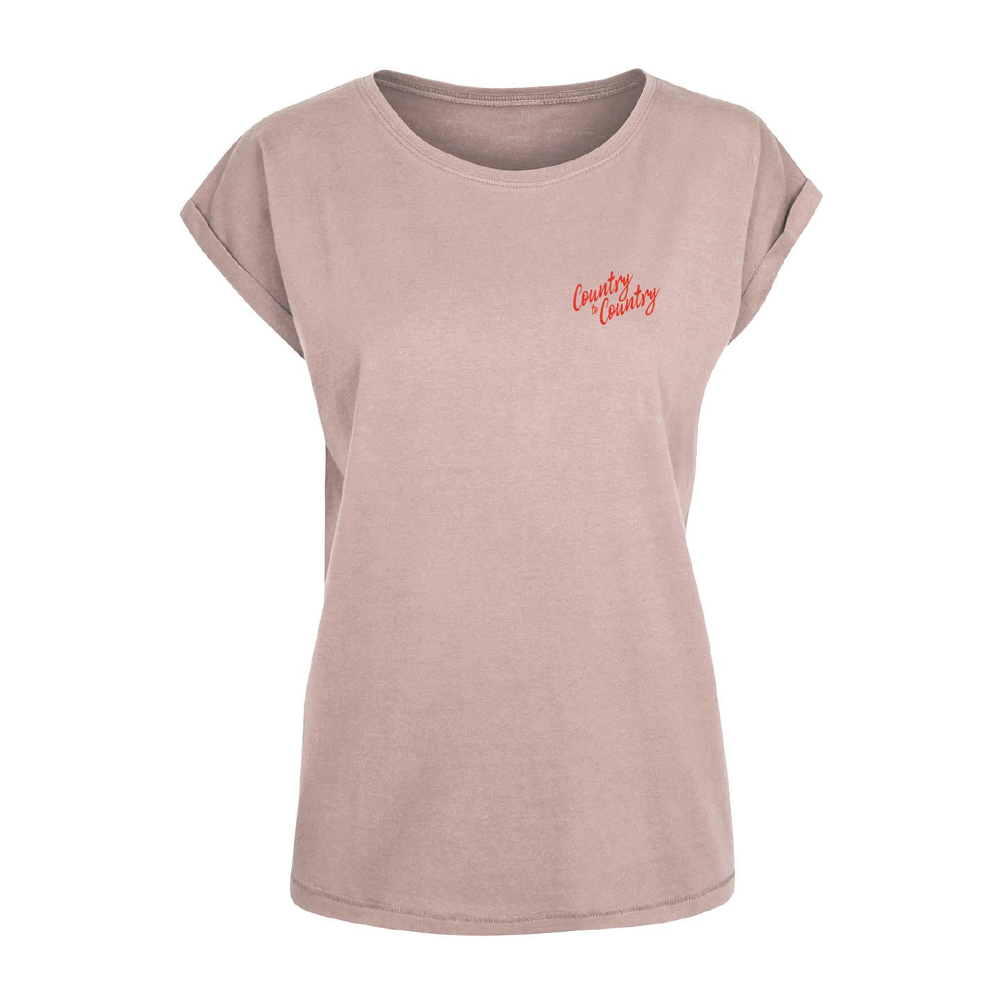 C2C Womens Heart Guitar Pink T-Shirt