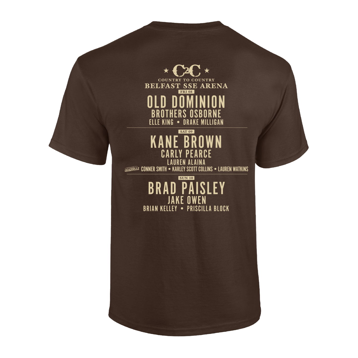 2024 Belfast Event Brown T-Shirt
