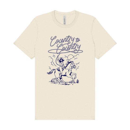 Rodeo Rider Natural T Shirt – C2C Country To Country Store
